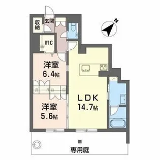 ラフィネ【1階】の間取り