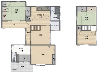 石川県河北郡内灘町字旭ケ丘【一戸建】の間取り