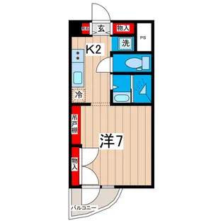 グランメゾン・鮎川【4階】の間取り