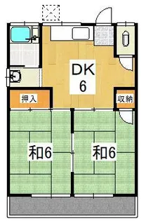 滝本荘【2階】の間取り