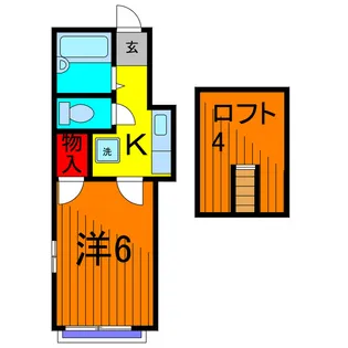 コロンナ・ミリアーレ【1階】の間取り