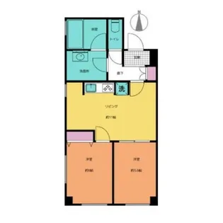 東京都新宿区市谷本村町【マンション】の間取り