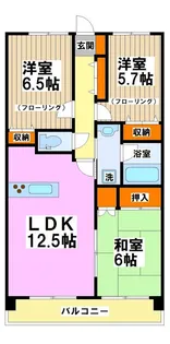ライフステージ武蔵野【1階】の間取り