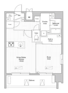 大森海岸レジデンス【12階】の間取り