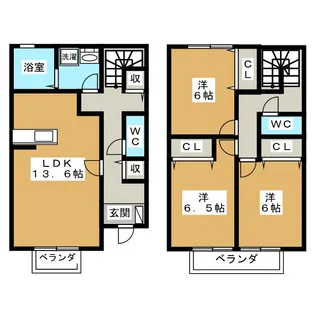 愛知県日進市藤塚5【一戸建】の間取り