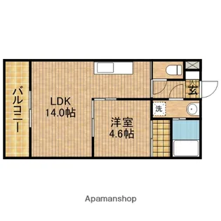 アレグリーア【1階】の間取り