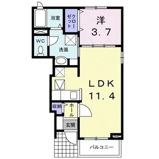 香川県高松市香西東町【アパート】の間取り