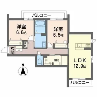 ユキコート椿【3階】の間取り