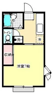 アートパレス大谷【1階】の間取り