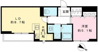 Blan cube 戸越公園【1階】の間取り