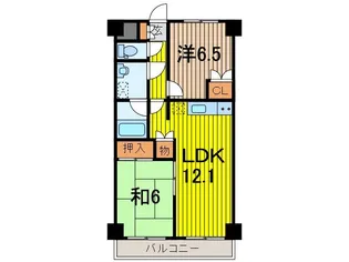 2LDKの間取り画像