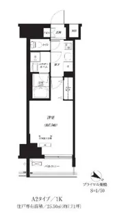 プライマル巣鴨【6階】の間取り