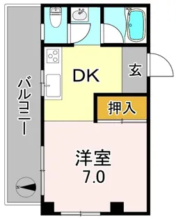 大阪府大阪市平野区流町3【マンション】の間取り