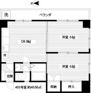 パレスガーデンミラノ【4階】の間取り