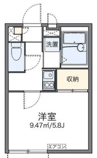 レオパレスヴァンベールII【1階】の間取り