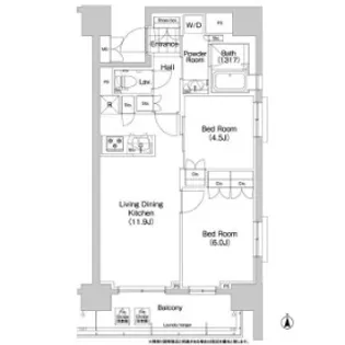 東京都千代田区東神田2【マンション】の間取り
