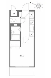 東京都世田谷区弦巻2【マンション】の間取り