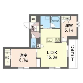 ルアナあざみ野【2階】の間取り