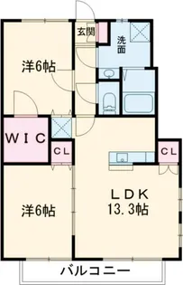 アヴァンセタウンB【1階】の間取り