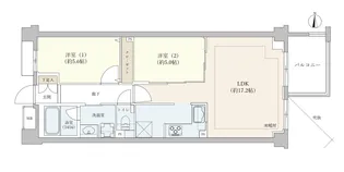 オープンレジデンシア恵比寿【2階】の間取り