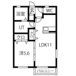 フロンティア泉【1階】の間取り