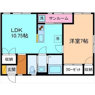 ヴィアーレ【2階】の間取り