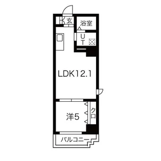 エステムコート難波EASTレオルガ【13階】の間取り