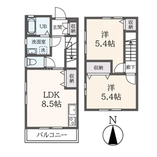 nozomio梅ヶ丘の間取り