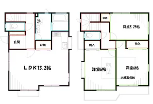 東京都三鷹市井口4【一戸建】の間取り