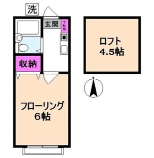 カーサ元町【2階】の間取り