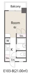 フジマンション末広【2階】の間取り