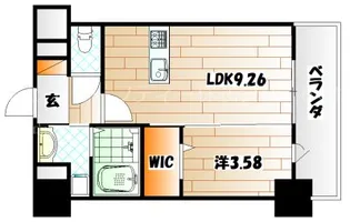 TEH HILLS KOKURA【8階】の間取り