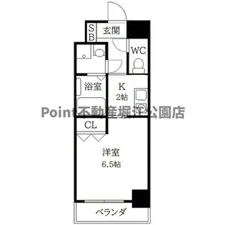 ICube深江橋【4階】の間取り