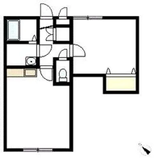 リバティ花咲【3階】の間取り