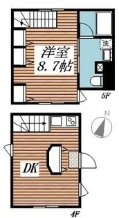 ゴールドシティ水道橋【4階】の間取り
