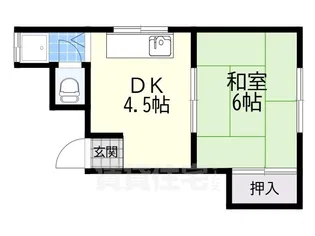 内山第一マンション【3階】の間取り