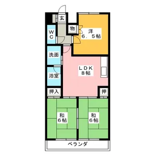 ラ・メゾン伊藤【5階】の間取り