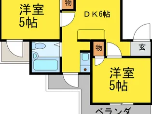 アメニティー大東4番館【3階】の間取り