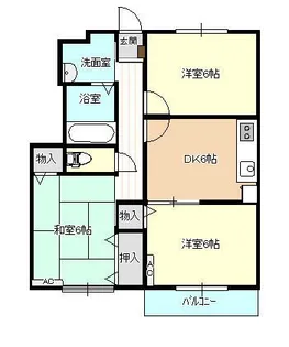 ル・グランヴェールI【1階】の間取り