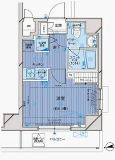 メインステージ大山【6階】の間取り