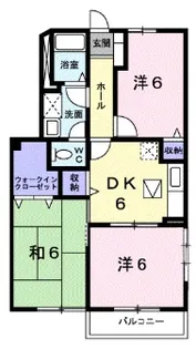ペイサージュII【1階】の間取り