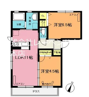サンヴァリエあずまF棟【1階】の間取り
