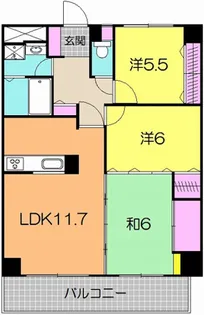 東急ドエルアルス富沢公園【2階】の間取り