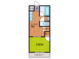 エクセル太子橋II【2階】の間取り