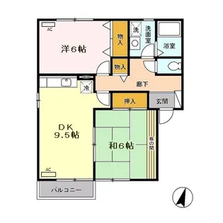 グリーンベル・ヒルズ【1階】の間取り