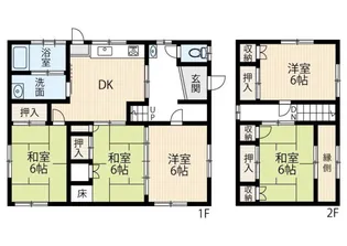 広島県広島市安佐南区長束西4【一戸建】の間取り