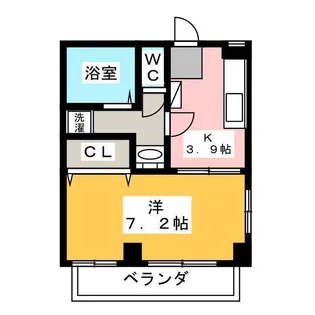 ヴェルファーレ中津川【1階】の間取り