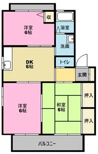 サニーキャッスルT【2階】の間取り