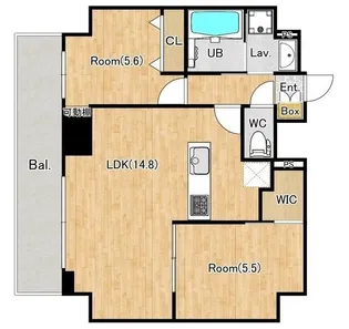 エクスフォート西日暮里【6階】の間取り