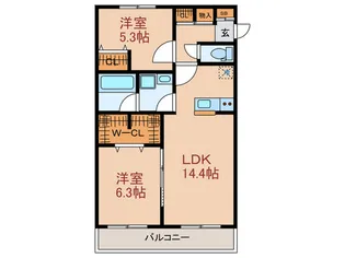 ベルグ文京千駄木【1階】の間取り